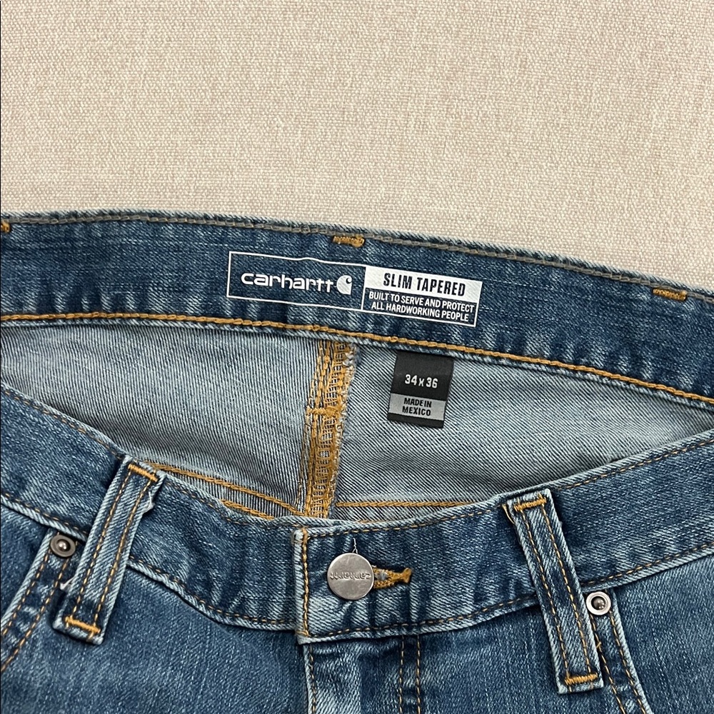 NWT Carhartt Slim Tapered Rugged Flex Jean - Picture 5 of 8